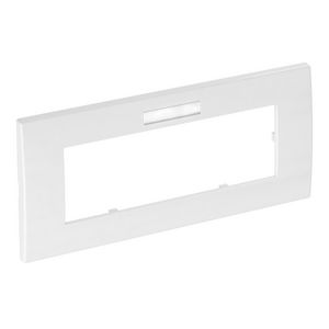 Afdekramen Module 45 3-voudig 84x185mm polycarbon. puur wit