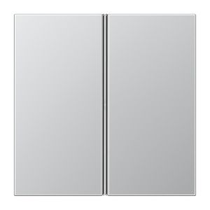 Tastafdekking LS-aluminium 2-voudig compleet KNX