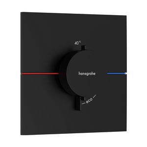 ShowerSelect Comfort E thermostaat afbouwdeel tbv inbouw mat zwart