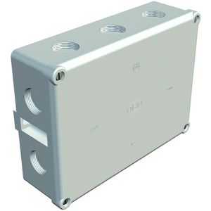 Kabeldoos 178x144x71 duroplast 131.5 lichtgrijs