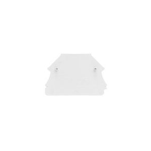 Afsluit- eindplaat wit h:44mm b:1.5mm V-0 Wemid VVE=50