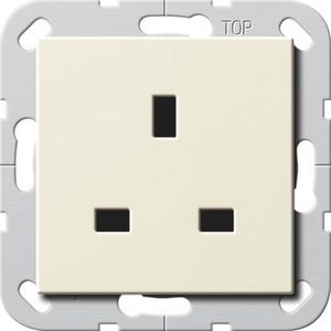 wandcontactdoos BS 13 A SH System 55 creme wit