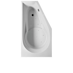 Whirlpool Yukon Rihopool rechts 160x90cm systeem AIR rechts hoogglans wit