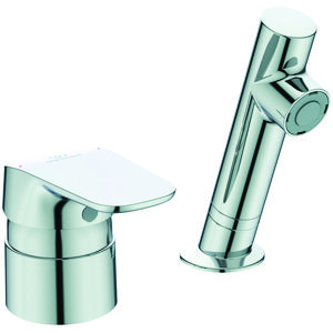 Cerasprint kappersmengkraan chroom met losse handdouche