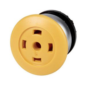 Paddestoeldrukknop geel zonder toetsplaat vast 216768