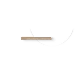 Wooden wandplank voor spiegel 600mm asymmetrisch old grey