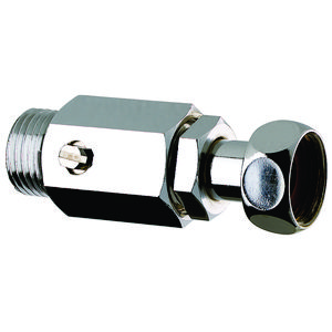 Aansluitkraan recht MF1/2" l.70 met vaste rechte moer STOP