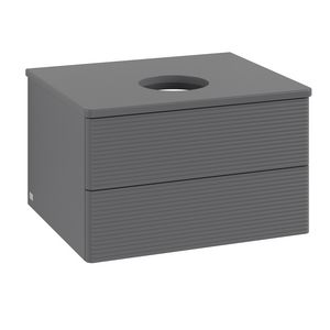 Wastafelonderkast Antao 600x360x500mm Antr. Matt Lacquer L18110GK