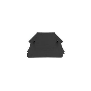Afsluit- eindplaat zwart h:44mm b:1.5mm V-0 Wemid VVE=50