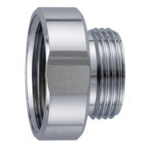 Verloopnippel messing verchroomd 1X3/4 50636994