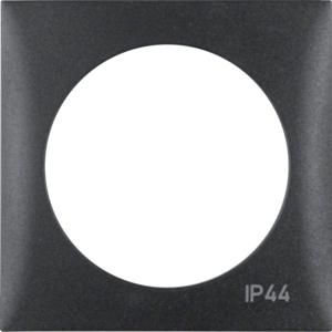 Afdekraam 1-v voor schak./imp.dr. berker Integro antraciet