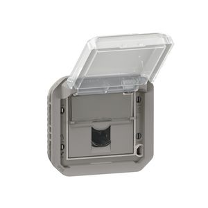 Contactdoos RJ45 Cat. 6 FTP mechanisme grijs Plexo