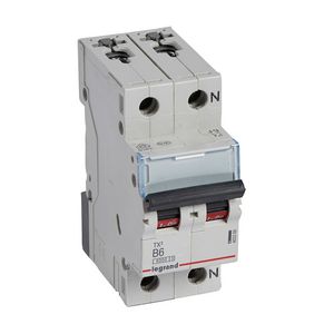 Installatieautomaat MCB TX3 1-polig + Nul B-karakteristiek 6A 6000A