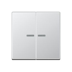 Tastafdekking 2voudig A500 aluminium KNX RF