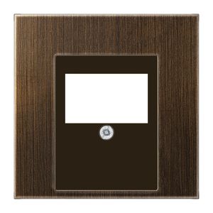 Afdekking USB+luidspr.LS messing anti