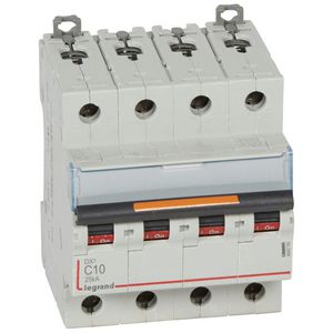 Installatieautomaat 4-polig C-karakteristiek 10A 25kA DX³ DIN
