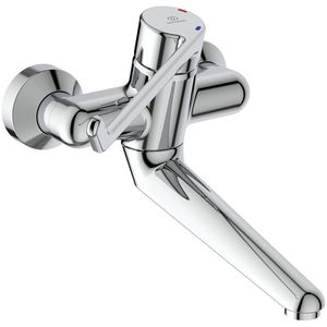 Ceraplus wandmengkraan sprong 200mm chroom hendel 230mm incl. S-koppeling
