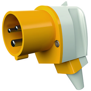 Haakse contactstop 16A 3-polig  4H 110V IP44