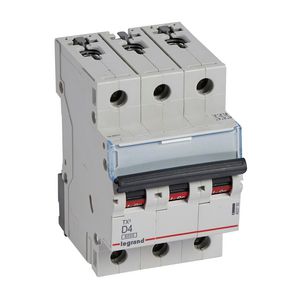 Installatieautomaat MCB TX3 3-polig D-karakteristiek 4A 6000A