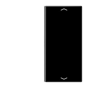 Tastafdekking 2-voudig pijl compleet LS zwart KNX