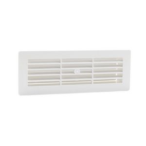 Lamellenrooster 2 lamellen 204x60mm wit