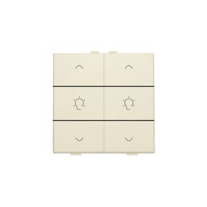Dubbele dimbediening Home Control cream