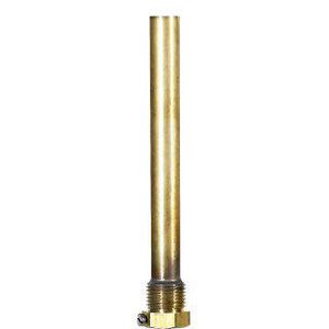 Messing dompelbuis 1/2" lengte 300mm inwendig 10mm