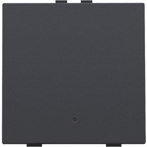 Enkelv. drukknop led Home Control anthracite
