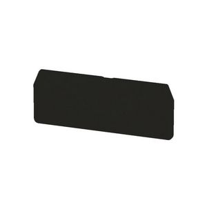 Afsluit- eindplaat zwart h:79.4mm b:2mm V-0, VVE=50
