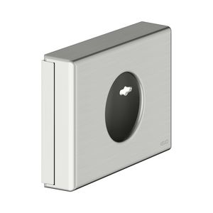 Hygiënezakjes-houder incl. zakjes roestvrij staal finish