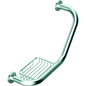 IOM wandgreep v.bad met zeepbakje 420mm chroom