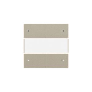 Afwerkingsset 4-voudige pot.vrij knop 24V Led/tekst champagn