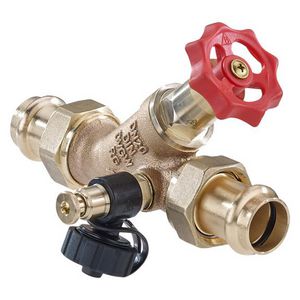 Vrijstroomafsl. 35x35mm 2delig brons Viega Profipr VVE=10