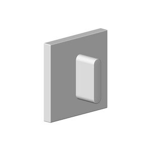 Greep v. 2-weg/3-weg omst. ovaal puur 80x80x40mm chr