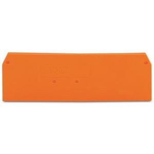 Afsluit-+tussenplaat 2,5mm oranje 281-335 VVE=25
