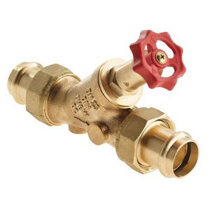 Vrijstroomaf 42x42mm 2delig brons Viega Profipr 270546 VVE=5