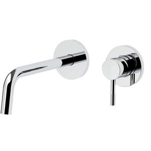 Muurmengkraan JOLLY wastafel inbouw uitloop 248mm rozet diam.70 JL106CR70