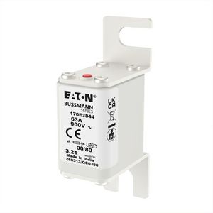 Zekering hoge snelheid 63A DC 900V 00 aR IEC met mel VVE=6