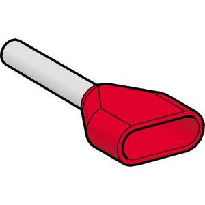 Draadbusjes Dubbel 2x1mm² Type Middel Rood NF VVE=500