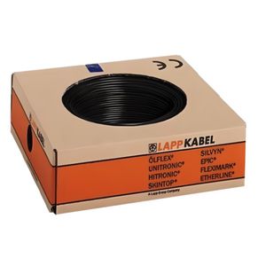 Haspel a 500m. Montagesnoer H07V-K 1X35 zwart