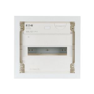 Inbouwverdeelkast KLV (holle wand) 12+2TE, IP30, deur RAL 9016 vlak, 1 Eaton