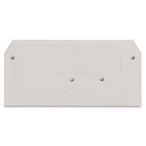 Afsluit-+tussenplaat 2,5mm li.grijs 281-349 VVE=25