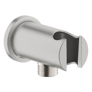 Rainshower Wandaansluitbocht Met Houder Rond, Supersteel