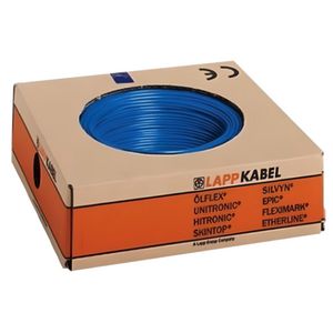 Haspel a 500m. Montagesnoer H07V-K 1X10 blauw