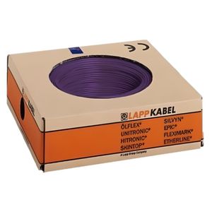 Haspel a 500m. stuurstroomkabel H07V-K 1X10mm² VT violet