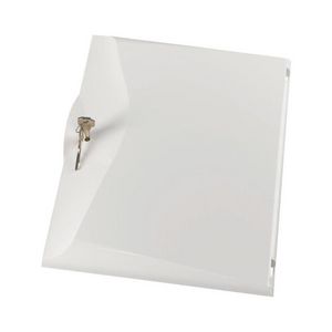 Kunststofdeur wit +slot voor verdeler 1-rij