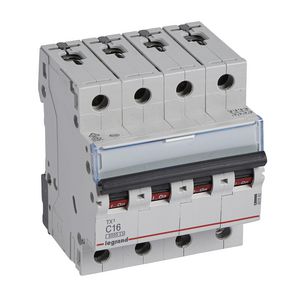Installatieautomaat MCB TX3 4-polig C-karakteristiek 16A 6000A