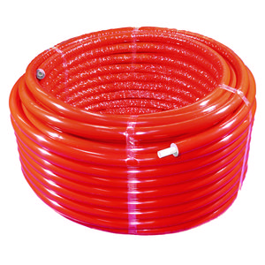 Rol a 50mtr. TIGRIS PEX/AL Buis+ 9mm isolatie rood 16x2mm