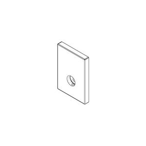 Houder voor douchegarnituur 55x78x8mm Champagne