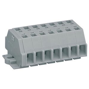 2-draads klemmenstrook z.drukknop+bev.flens 261-107 VVE=50